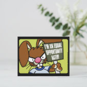 Angry Bunny Hater Briefkaarten (Staand voorkant)