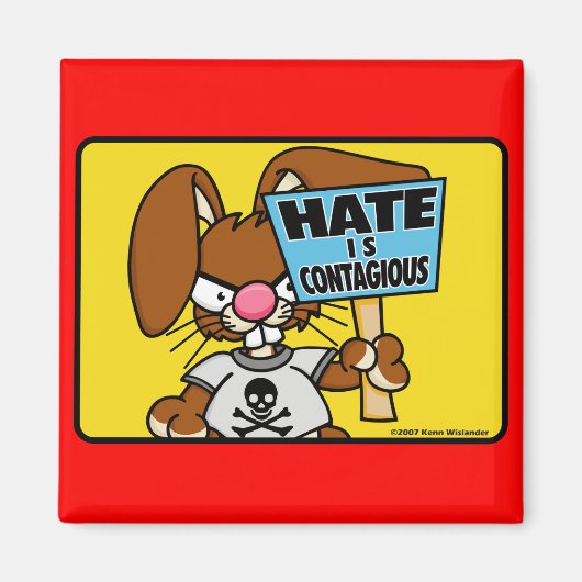 Angry Bunny Magnet 5 Magneet (Voorkant)