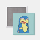 Angry Bunny Magnet Magneet (Voorkant / Achterkant)