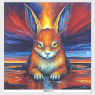 Angry Bunny Sticker