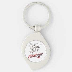 Angry Canada Goose Canadian AF sticker Sleutelhanger