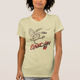 Angry Canada Goose Canadian AF T-shirt