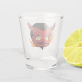 Angry Carl Shot Glass Glas (Achterkant)