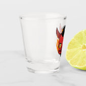 Angry Carl Shot Glass Glas (Links)