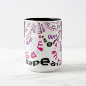Angry Cartoon Eyes Rad Chic Geek Gamer Code Mug (Centre)