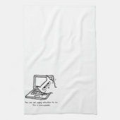 Angry Cat eist aandacht - Funny Hand Towel Theedoek (Verticaal)