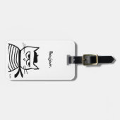 Angry Cat is zo erg Frans Bagagelabel (Voorkant horizontaal)