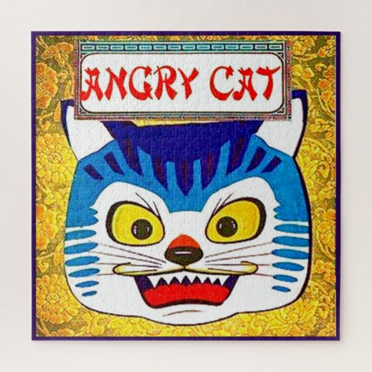 Angry Cat Legpuzzel (Verticaal)