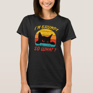 Angry cat meme Ik ben chagrijnig dus wat Premium T-shirt