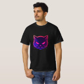 Angry Cat: Neon T-shirt Art (Voorkant volledig)