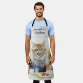 Angry Cat Pet Lover All-Over Print Schort (Gedragen)