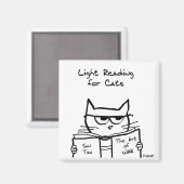 Angry Cat Plots War - Grappige Kat Magnet Magneet (Voorkant / Achterkant)