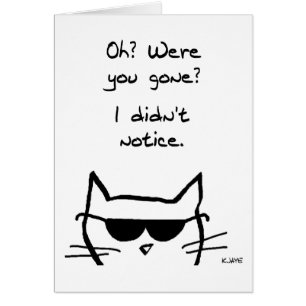 Angry Cat Pouts als je weg bent
