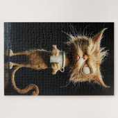 Angry Cat Puzzle Legpuzzel (Horizontaal)