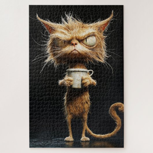 Angry Cat Puzzle Legpuzzel (Verticaal)