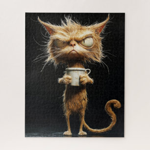 Angry Cat Puzzle Legpuzzel