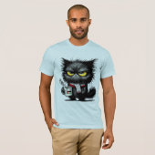 Angry cat t-shirt (Voorkant volledig)