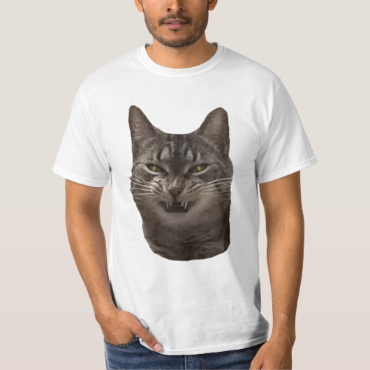 Angry Cat T-Shirt (Voorkant)
