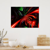 Angry Clown Abstract Poster (Keuken)