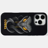 Angry Cobra Black Case-Mate iPhone Case (Achterkant (horizontaal))