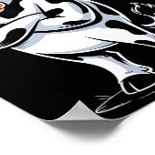 Angry Cow No - Funny Cow Lover Dairy Farmer Poster (Hoek)