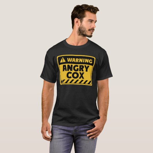 Angry Cox T-shirt (Voorkant volledig)