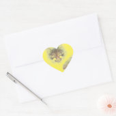 Angry Cute Cate Face Sketch Hart Sticker (Envelop)