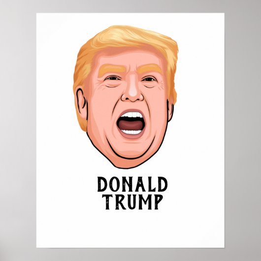 ANGRY DONALD TRUMP CUSTOM POSTER (Voorkant)