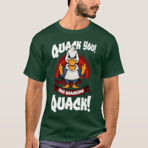 Angry Ducks Ganzen Pun Meme Mannen Vrouwen Funny D T-shirt