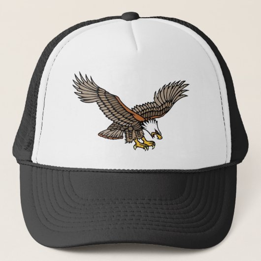  Angry Eagle Tattoo Art Trucker Pet (Voorkant)