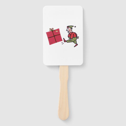 Angry Elf rectangle hand fans Handwaaier (Voorkant)