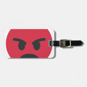 Angry Emoji Bagagelabel