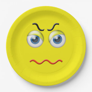 Angry Emoji Papieren Bordje