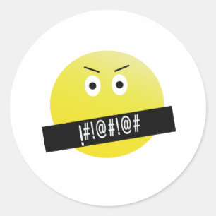 Angry Emoji Ronde Sticker