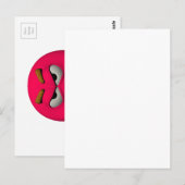 Angry emoticon briefkaart (Voorkant / Achterkant)