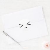 >_< Angry Emoticon Stickers (Envelop)