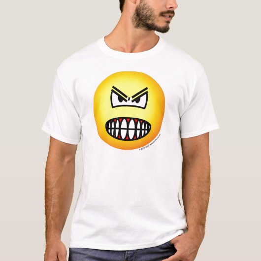 Angry emoticon t-shirt (Voorkant)