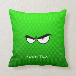 Angry Eyes; Groen Kussen