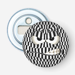 Angry Face Emoticon Button Flesopener