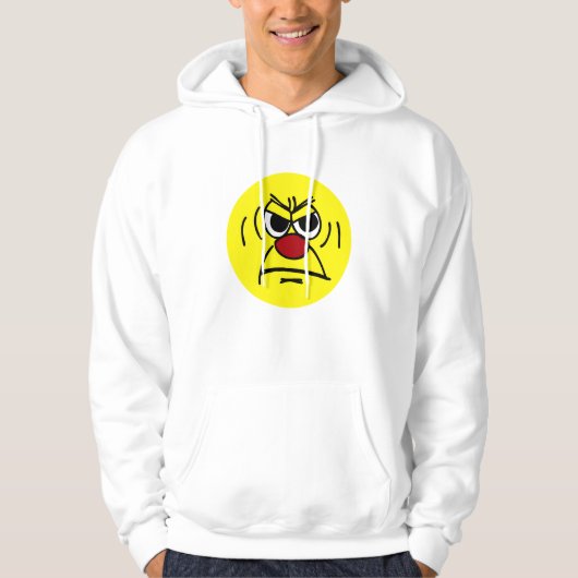 Angry Face Grumpey Hoodie (Voorkant)
