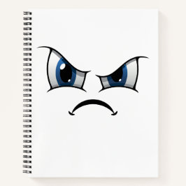 Angry face Notebook Notitieboek