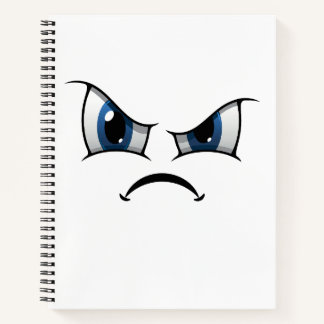 Angry face Notebook Notitieboek