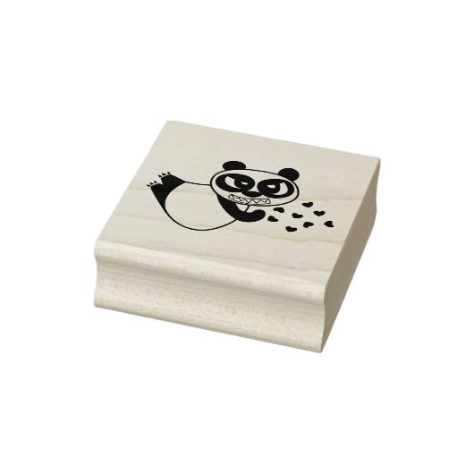 Angry Face Panda kus Rubberstempel (Stempel)