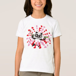 Angry Face Panda Loves T-shirt