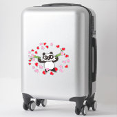 Angry Face Panda tirer aime Sticker (Sur valise)