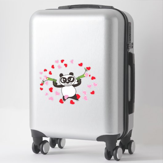 Angry Face Panda tirer aime Sticker (Sur valise)