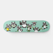 angry face pandas Skateboard (Horz)