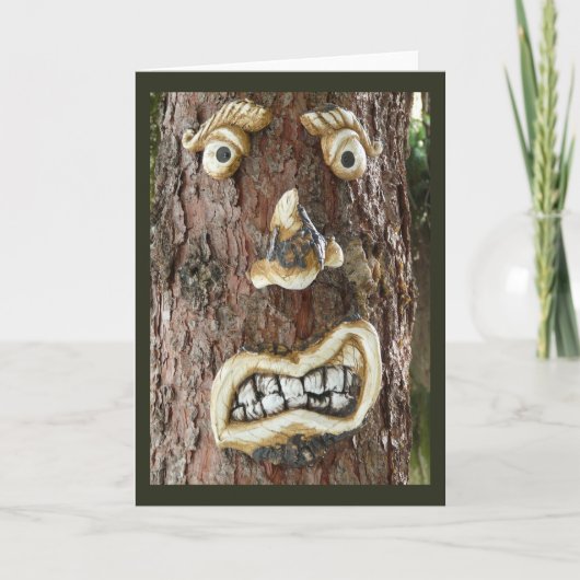 Angry Face Tree Kaart (Voorkant)