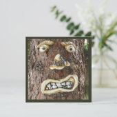 Angry Face Tree Kaart (Staand voorkant)