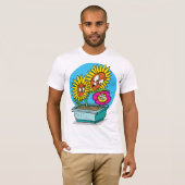 Angry Flowers Mannen T-shirt (Voorkant volledig)